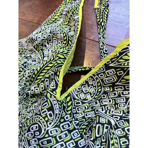 Burning Torch Womens Cotton Abstract Print Open Back Sundress Multicolor Size M - Picture 13 of 15